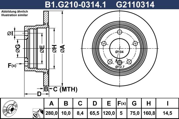 Galfer B1.G210-0314.1 - Kočioni disk www.molydon.hr