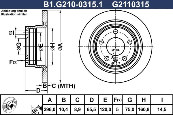 Galfer B1.G210-0315.1 - Kočioni disk www.molydon.hr