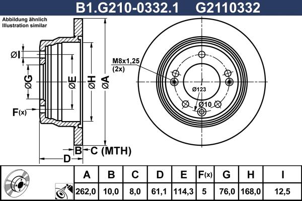 Galfer B1.G210-0332.1 - Kočioni disk www.molydon.hr