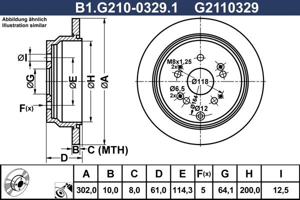 Galfer B1.G210-0329.1 - Kočioni disk www.molydon.hr