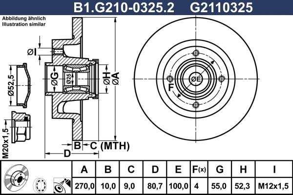 Galfer B1.G210-0325.2 - Kočioni disk www.molydon.hr