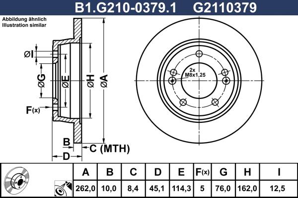 Galfer B1.G210-0379.1 - Kočioni disk www.molydon.hr