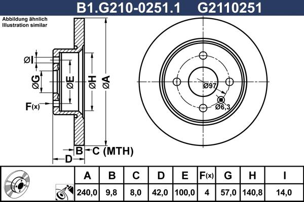 Galfer B1.G210-0251.1 - Kočioni disk www.molydon.hr