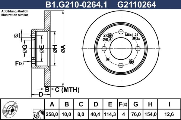 Galfer B1.G210-0264.1 - Kočioni disk www.molydon.hr