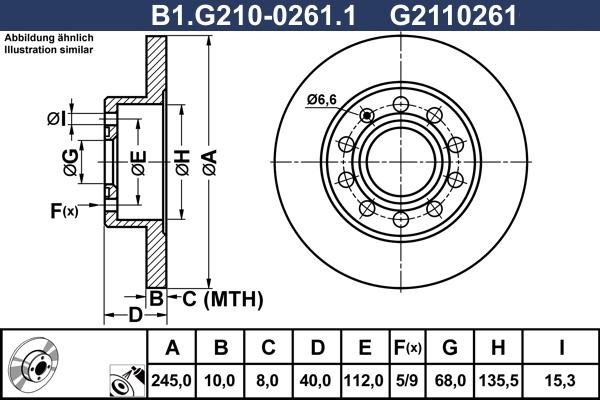 Galfer B1.G210-0261.1 - Kočioni disk www.molydon.hr