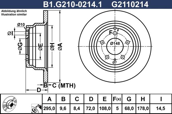 Galfer B1.G210-0214.1 - Kočioni disk www.molydon.hr