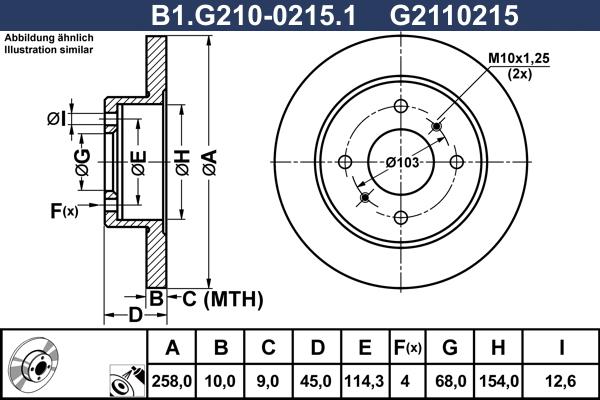 Galfer B1.G210-0215.1 - Kočioni disk www.molydon.hr