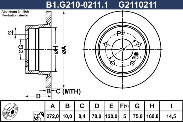 Galfer B1.G210-0211.1 - Kočioni disk www.molydon.hr