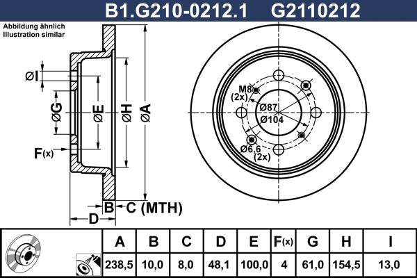 Galfer B1.G210-0212.1 - Kočioni disk www.molydon.hr