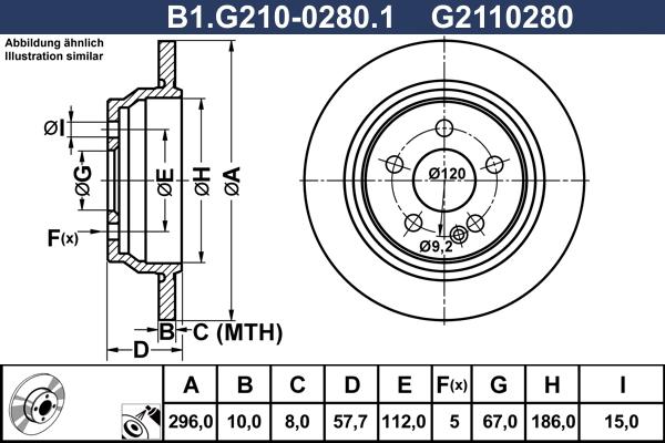 Galfer B1.G210-0280.1 - Kočioni disk www.molydon.hr