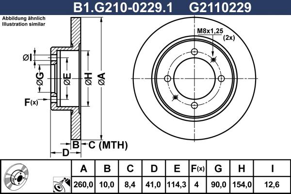 Galfer B1.G210-0229.1 - Kočioni disk www.molydon.hr