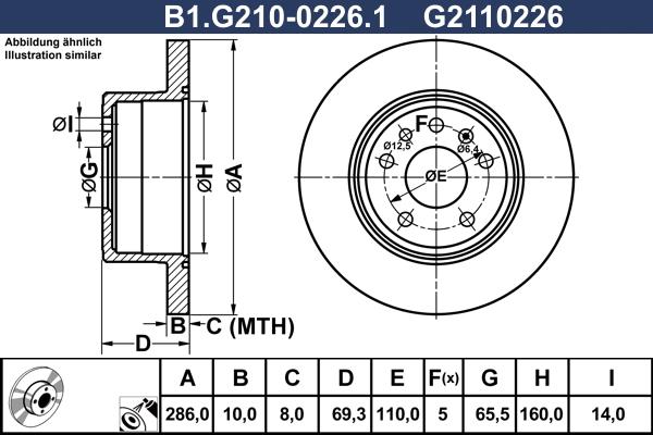 Galfer B1.G210-0226.1 - Kočioni disk www.molydon.hr