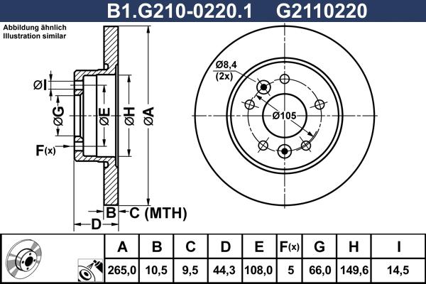 Galfer B1.G210-0220.1 - Kočioni disk www.molydon.hr