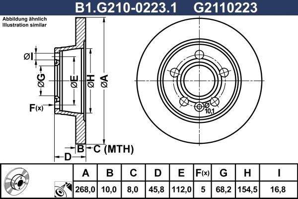 Galfer B1.G210-0223.1 - Kočioni disk www.molydon.hr