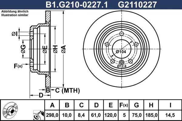 Galfer B1.G210-0227.1 - Kočioni disk www.molydon.hr