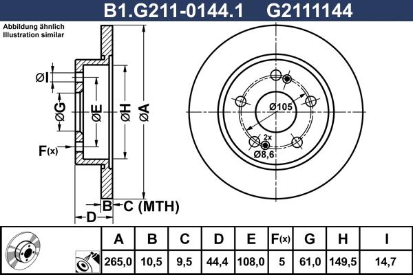 Galfer B1.G211-0144.1 - Kočioni disk www.molydon.hr