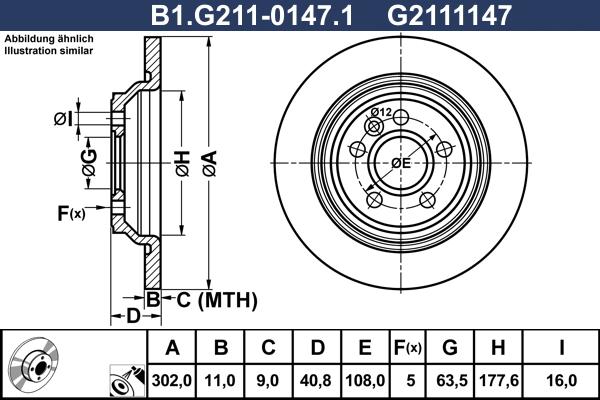 Galfer B1.G211-0147.1 - Kočioni disk www.molydon.hr