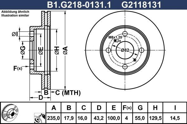 Galfer B1.G218-0131.1 - Kočioni disk www.molydon.hr