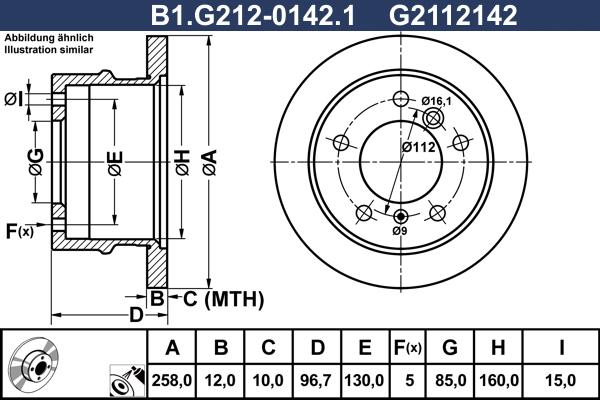 Galfer B1.G212-0142.1 - Kočioni disk www.molydon.hr