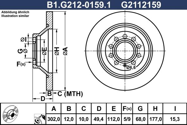 Galfer B1.G212-0159.1 - Kočioni disk www.molydon.hr