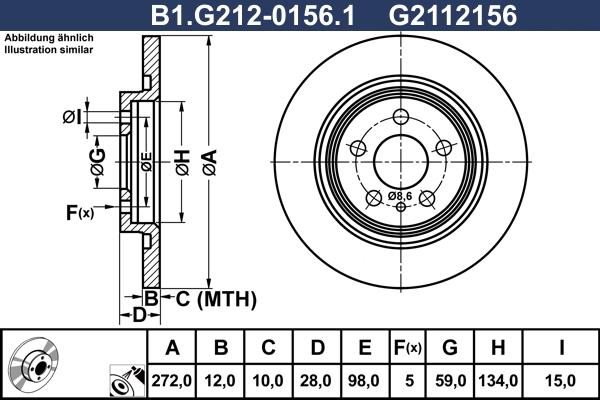 Galfer B1.G212-0156.1 - Kočioni disk www.molydon.hr