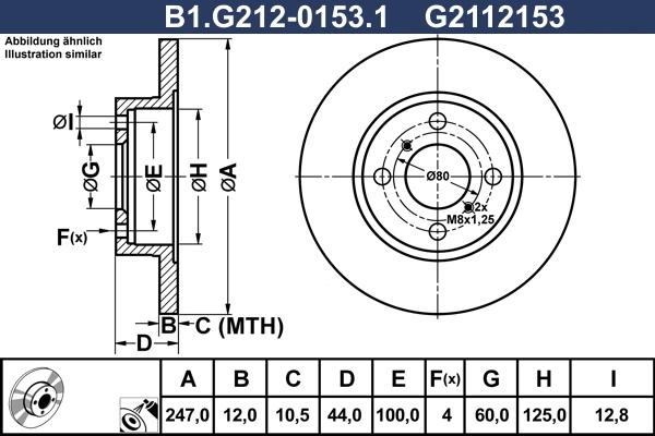 Galfer B1.G212-0153.1 - Kočioni disk www.molydon.hr