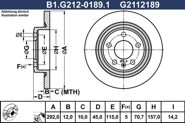 Galfer B1.G212-0189.1 - Kočioni disk www.molydon.hr