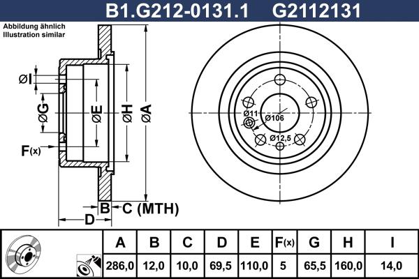 Galfer B1.G212-0131.1 - Kočioni disk www.molydon.hr