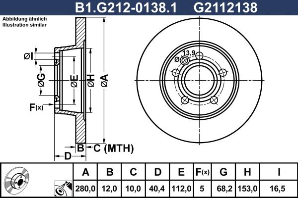 Galfer B1.G212-0138.1 - Kočioni disk www.molydon.hr