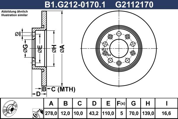 Galfer B1.G212-0170.1 - Kočioni disk www.molydon.hr