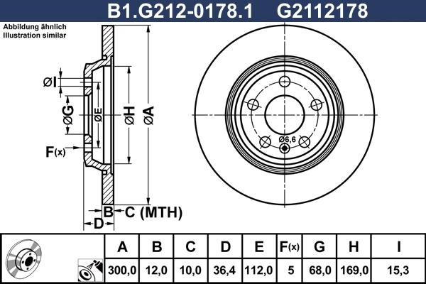 Galfer B1.G212-0178.1 - Kočioni disk www.molydon.hr