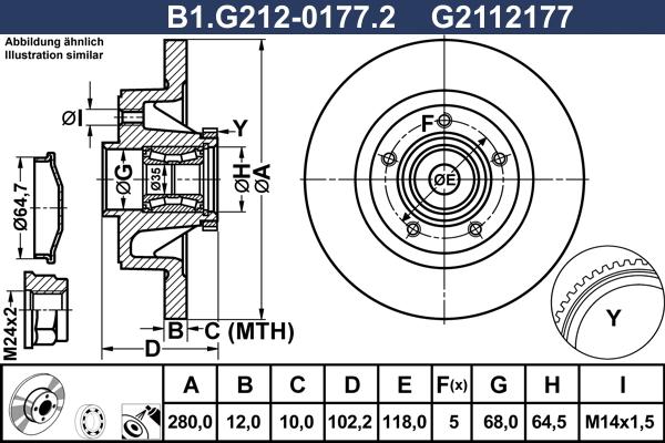 Galfer B1.G212-0177.2 - Kočioni disk www.molydon.hr