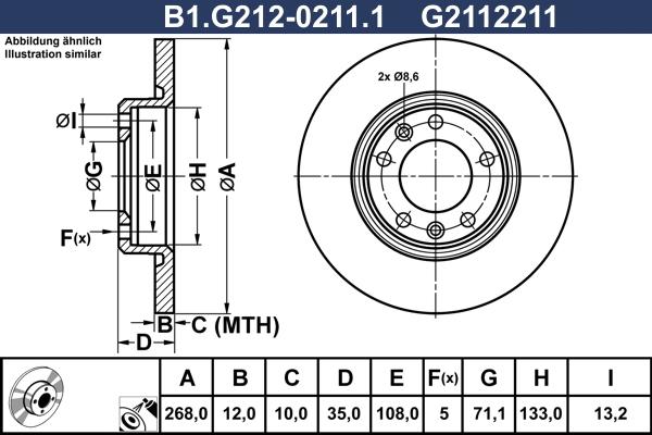 Galfer B1.G212-0211.1 - Kočioni disk www.molydon.hr