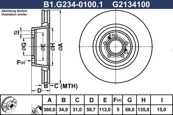 Galfer B1.G234-0100.1 - Kočioni disk www.molydon.hr