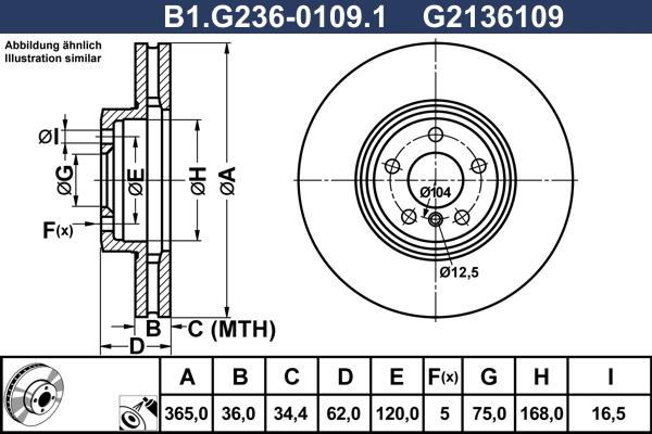 Galfer B1.G236-0109.1 - Kočioni disk www.molydon.hr