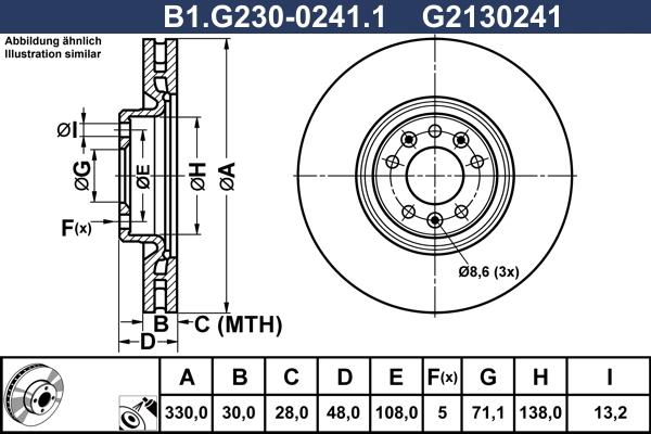 Galfer B1.G230-0241.1 - Kočioni disk www.molydon.hr