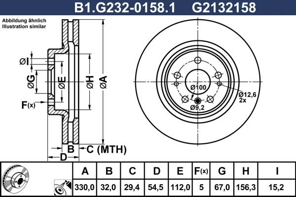 Galfer B1.G232- 0158.1 - Kočioni disk www.molydon.hr