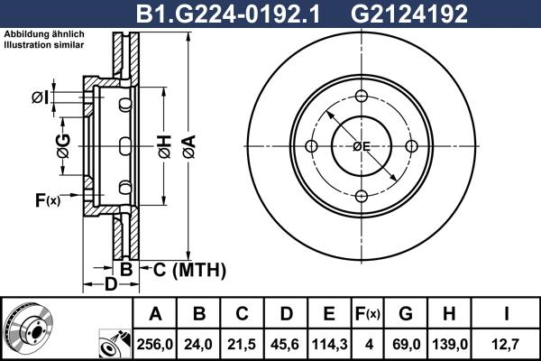 Galfer B1.G224-0192.1 - Kočioni disk www.molydon.hr