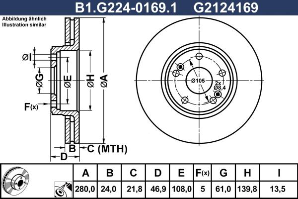 Galfer B1.G224-0169.1 - Kočioni disk www.molydon.hr