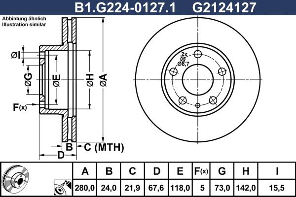 Galfer B1.G224-0127.1 - Kočioni disk www.molydon.hr