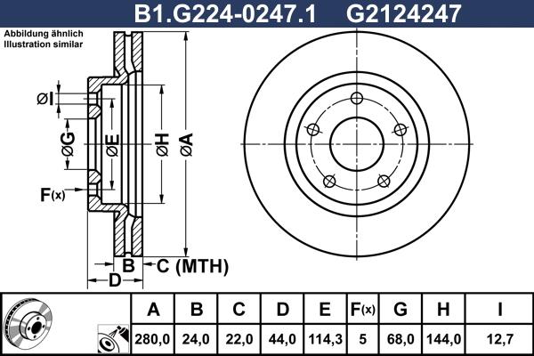 Galfer B1.G224-0247.1 - Kočioni disk www.molydon.hr