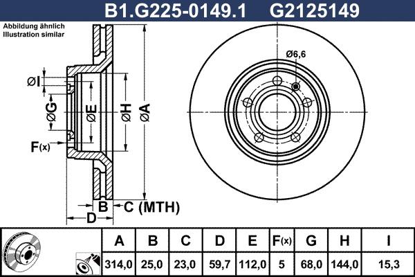 Galfer B1.G225-0149.1 - Kočioni disk www.molydon.hr