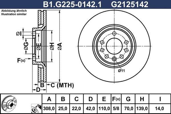 Galfer B1.G225-0142.1 - Kočioni disk www.molydon.hr