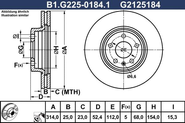 Galfer B1.G225-0184.1 - Kočioni disk www.molydon.hr