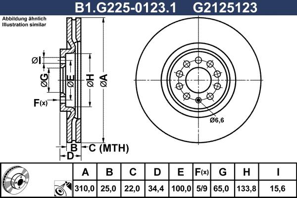 Galfer B1.G225-0123.1 - Kočioni disk www.molydon.hr
