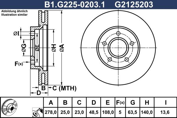 Galfer B1.G225-0203.1 - Kočioni disk www.molydon.hr