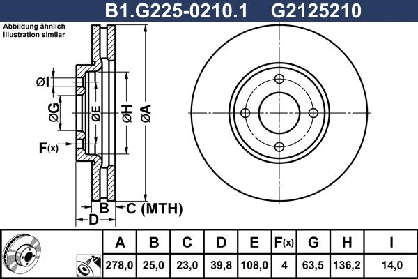 Galfer B1.G225-0210.1 - Kočioni disk www.molydon.hr