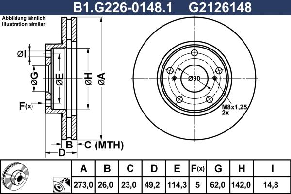 Galfer B1.G226-0148.1 - Kočioni disk www.molydon.hr