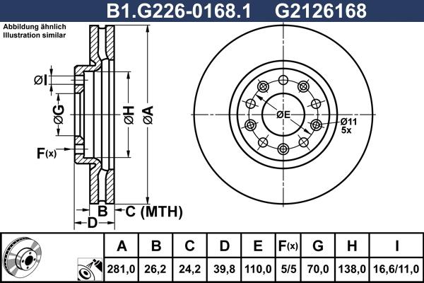 Galfer B1.G226-0168.1 - Kočioni disk www.molydon.hr