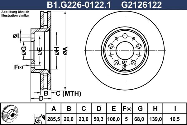 Galfer B1.G226-0122.1 - Kočioni disk www.molydon.hr